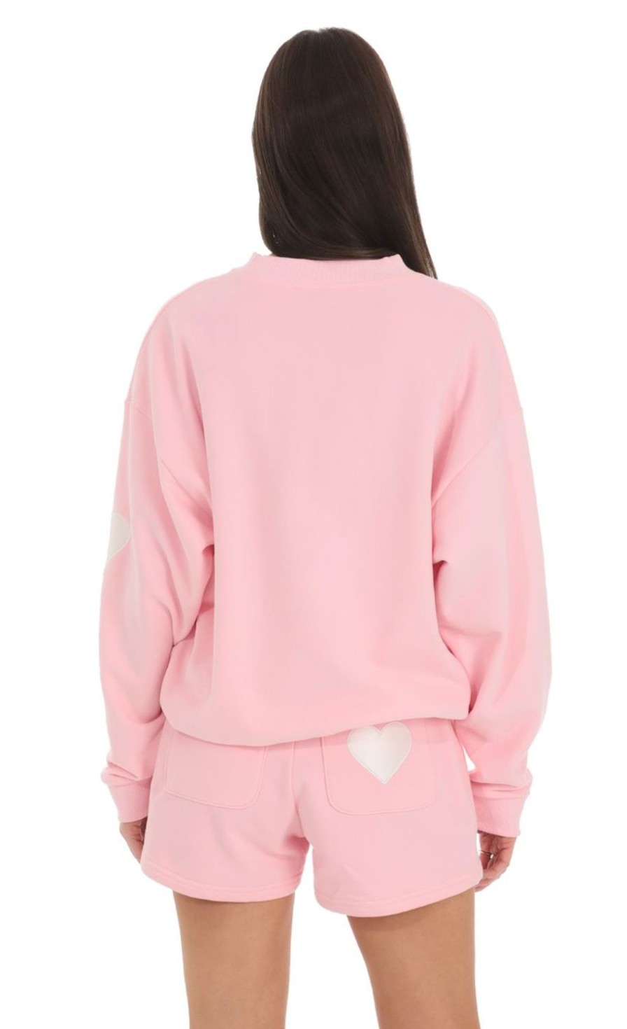 Clothing LUCY IN THE SKY | Embroidered Lucy In The Sky Jumper In Pink | Lucy In The Sky