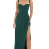 Clothing LUCY IN THE SKY | Lace Bust Maxi Dress In Green | Lucy In The Sky