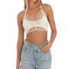 Clothing LUCY IN THE SKY | Damira Crochet Top In Ivory | Lucy In The Sky