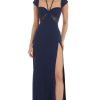 Clothing LUCY IN THE SKY | Halter Lace Cutout Maxi Dress In Navy | Lucy In The Sky