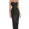 Clothing LUCY IN THE SKY | Sequin Corset Cutout Maxi Dress In Black | Lucy In The Sky