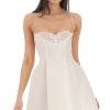 Clothing LUCY IN THE SKY | Butterfly Strapless Fit And Flare Dress In White | Lucy In The Sky