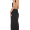 Clothing LUCY IN THE SKY | Sequin Cross Neck Maxi Dress In Black | Lucy In The Sky