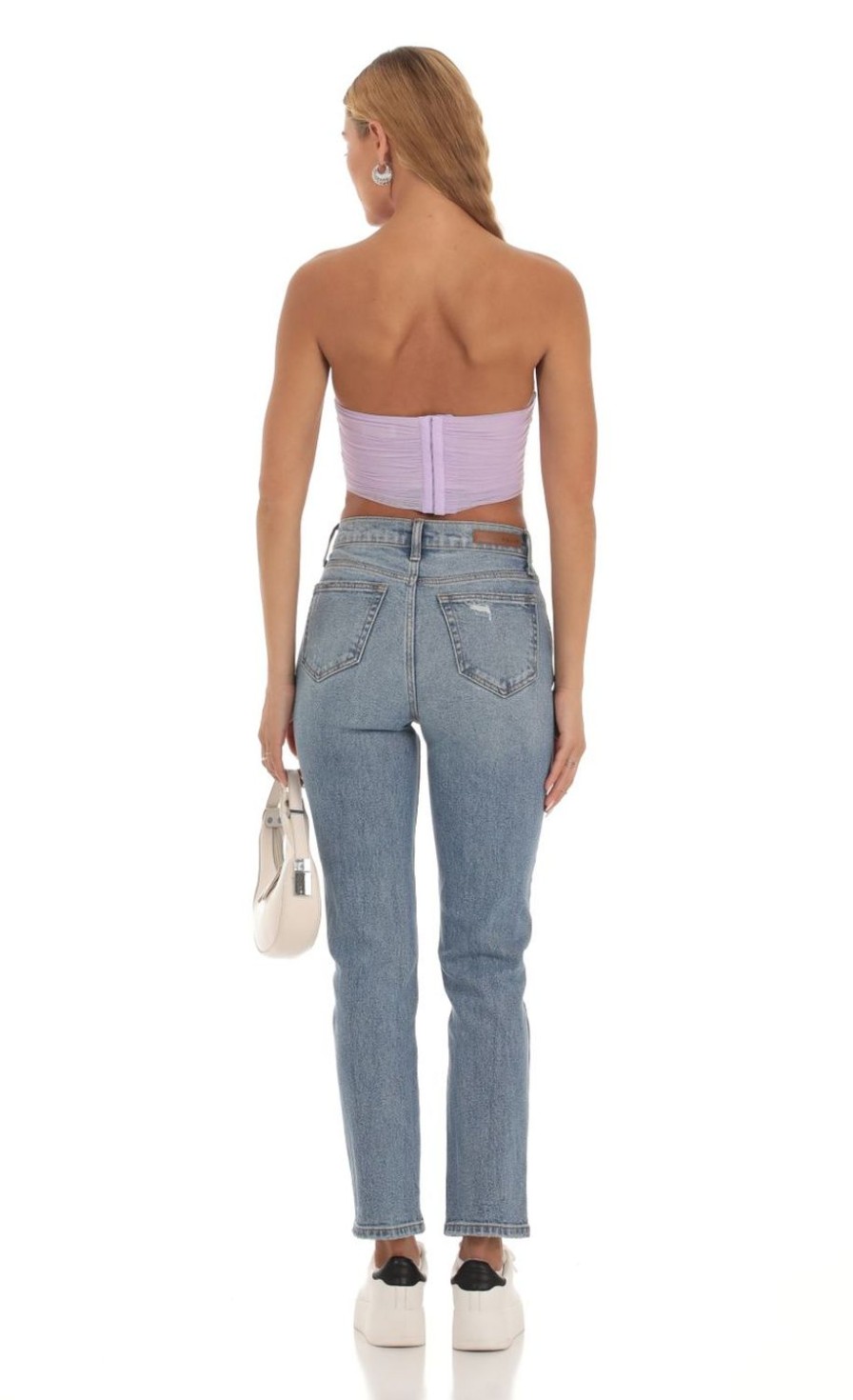 Clothing LUCY IN THE SKY | Jett Corset Top In Lavender | Lucy In The Sky