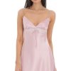 Clothing LUCY IN THE SKY | Satin V-Neck Slip Dress In Lilac | Lucy In The Sky