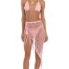 Clothing LUCY IN THE SKY | Anza Crochet Three Piece Set In Pink | Lucy In The Sky